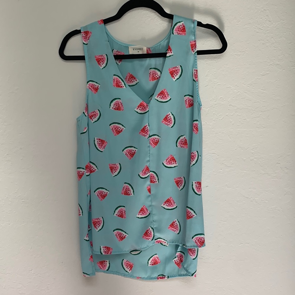 Sleeveless watermelon top perfect for summer